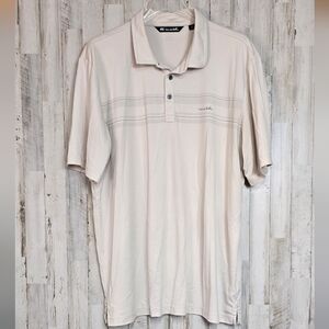 Travis Mathew XXL Polo Shirt Turn Back Moonbeam Golf